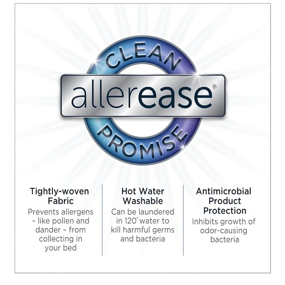 NEW Allerease Zippered Mattress Protector - Picture 3 of 5